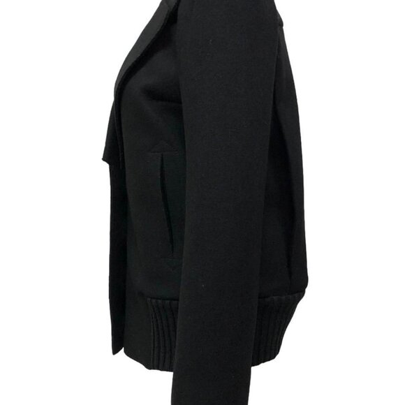 MARC JACOBS Women's Black Wool Bomber/Jacket Size 4 NEW WITH TAGS - Picture 7 of 13